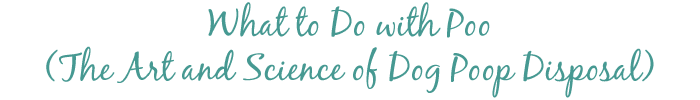 What to Do with Poo - The Art and Science of Dog Poop Disposal